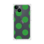 プレミアムスクエアケース［ シンプルドット - Green ］