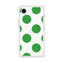 プレミアムスクエアケース［ シンプルドット - Green ］