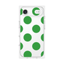 プレミアムスクエアケース［ シンプルドット - Green ］