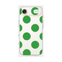 プレミアムスクエアケース［ シンプルドット - Green ］