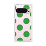 プレミアムスクエアケース［ シンプルドット - Green ］