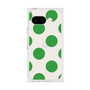 プレミアムスクエアケース［ シンプルドット - Green ］