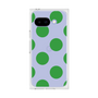 プレミアムスクエアケース［ シンプルドット - Green ］