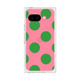 プレミアムスクエアケース［ シンプルドット - Green ］