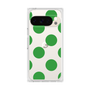 プレミアムスクエアケース［ シンプルドット - Green ］