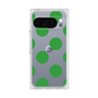 プレミアムスクエアケース［ シンプルドット - Green ］