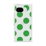 プレミアムスクエアケース［ シンプルドット - Green ］