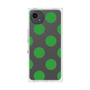 プレミアムスクエアケース［ シンプルドット - Green ］