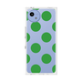 プレミアムスクエアケース［ シンプルドット - Green ］