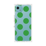 プレミアムスクエアケース［ シンプルドット - Green ］