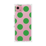 プレミアムスクエアケース［ シンプルドット - Green ］