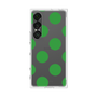 プレミアムスクエアケース［ シンプルドット - Green ］