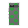 プレミアムスクエアケース［ シンプルドット - Green ］