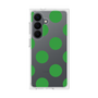 プレミアムスクエアケース［ シンプルドット - Green ］