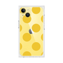 プレミアムスクエアケース［ シンプルドット - Yellow ］