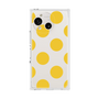 プレミアムスクエアケース［ シンプルドット - Yellow ］