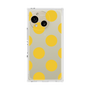 プレミアムスクエアケース［ シンプルドット - Yellow ］