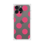 プレミアムスクエアケース［ シンプルドット - Pink ］