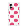 プレミアムスクエアケース［ シンプルドット - Pink ］