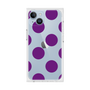 プレミアムスクエアケース［ シンプルドット - Purple ］