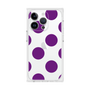 プレミアムスクエアケース［ シンプルドット - Purple ］