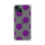 プレミアムスクエアケース［ シンプルドット - Purple ］