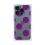 プレミアムスクエアケース［ シンプルドット - Purple ］