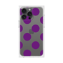 プレミアムスクエアケース［ シンプルドット - Purple ］