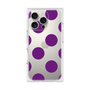 プレミアムスクエアケース［ シンプルドット - Purple ］