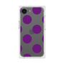 プレミアムスクエアケース［ シンプルドット - Purple ］