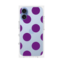 プレミアムスクエアケース［ シンプルドット - Purple ］