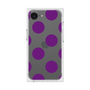 プレミアムスクエアケース［ シンプルドット - Purple ］