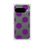 プレミアムスクエアケース［ シンプルドット - Purple ］