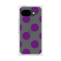 プレミアムスクエアケース［ シンプルドット - Purple ］