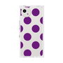 プレミアムスクエアケース［ シンプルドット - Purple ］