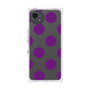プレミアムスクエアケース［ シンプルドット - Purple ］