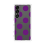プレミアムスクエアケース［ シンプルドット - Purple ］