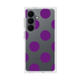 プレミアムスクエアケース［ シンプルドット - Purple ］
