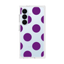 プレミアムスクエアケース［ シンプルドット - Purple ］