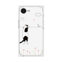 プレミアムスクエアケース［ 夢中に覗く三毛ねこ ］