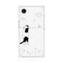 プレミアムスクエアケース［ 夢中に覗く三毛ねこ ］