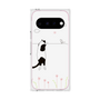 プレミアムスクエアケース［ 夢中に覗く三毛ねこ ］