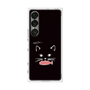 プレミアムスクエアケース［ 食いしん坊なねこ - Black ］