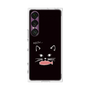プレミアムスクエアケース［ 食いしん坊なねこ - Black ］