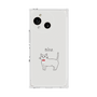 プレミアムスクエアケース［ 蝶ネクタイねこ - White ］