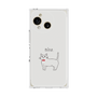 プレミアムスクエアケース［ 蝶ネクタイねこ - White ］