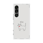 プレミアムスクエアケース［ 蝶ネクタイねこ - White ］