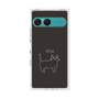 プレミアムスクエアケース［ 蝶ネクタイねこ - Black ］