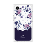 プレミアムスクエアケース［ ツインドットフラワー - Navy ］