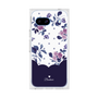 プレミアムスクエアケース［ ツインドットフラワー - Navy ］